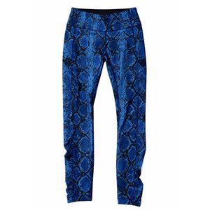 Lululemon - Blue Snakeskin Print - Scrunch Leg Leggings - Size 4